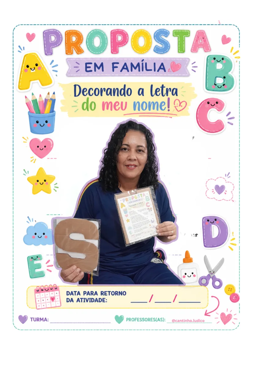 Letra Inicial - Atividade Lúdica — Alfabetização para Educação Infantil: Este material pedagógico foi desenvolvido para…