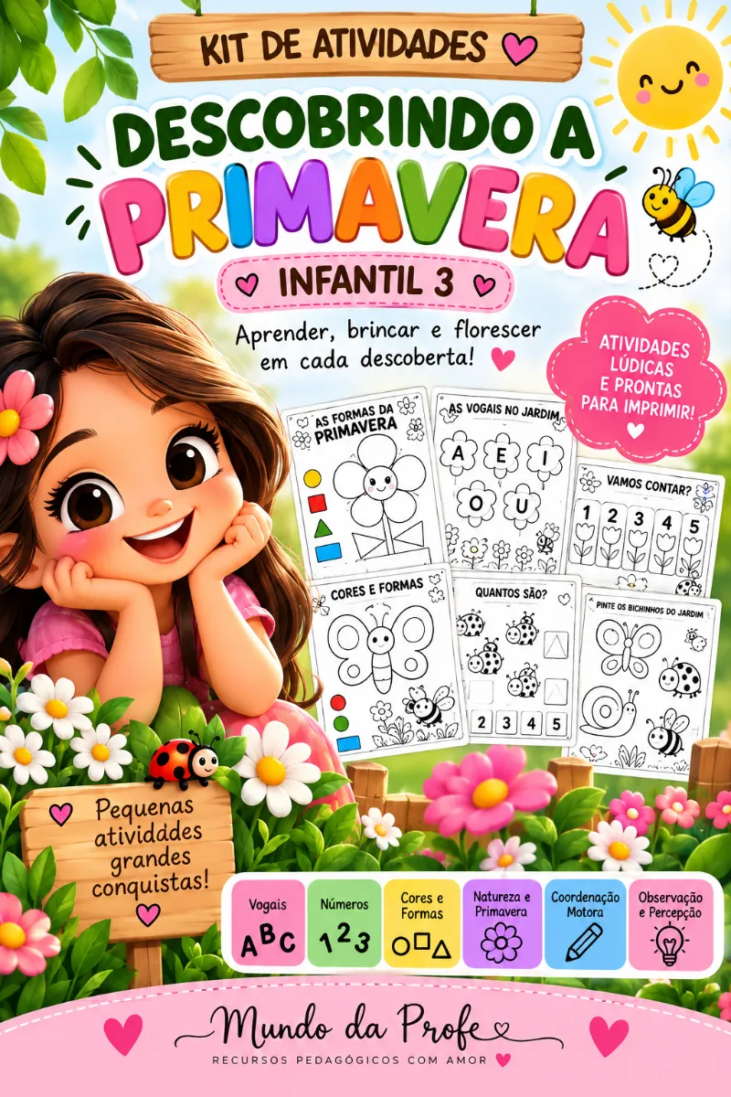 Kit Descobrindo a Primavera – Atividades Lúdicas para Educação Infantil — Atividades para Educação Infantil: Uma coleção…