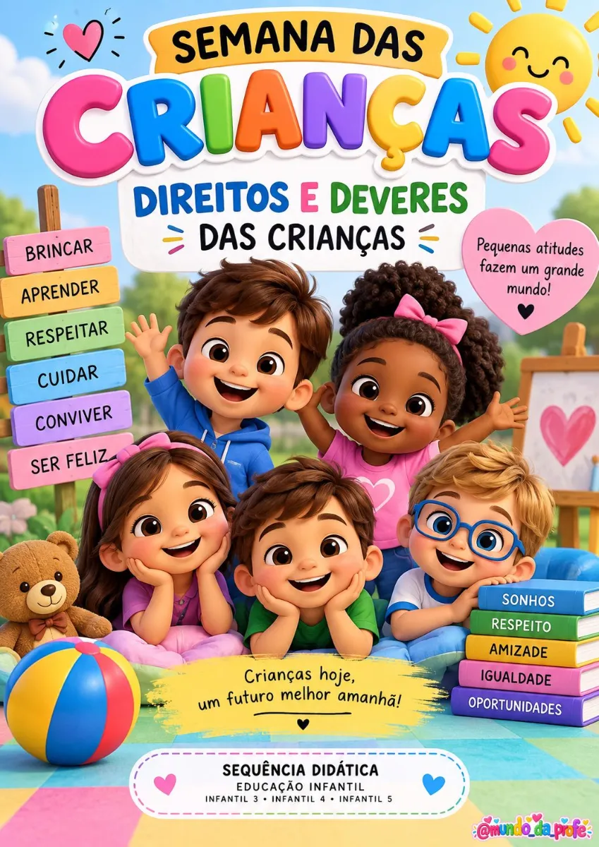 Sequência Didática Direitos e Deveres das Crianças – Educação Infantil — Planners e organização para Educação Infantil: Uma…