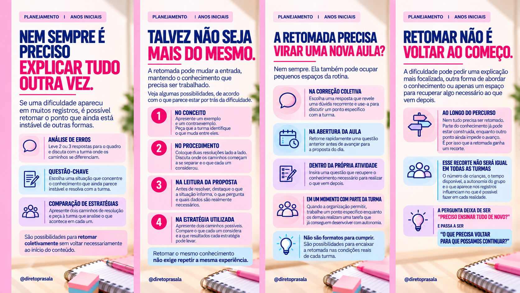 Como retomar conteúdos sem repetir a mesma aula?
