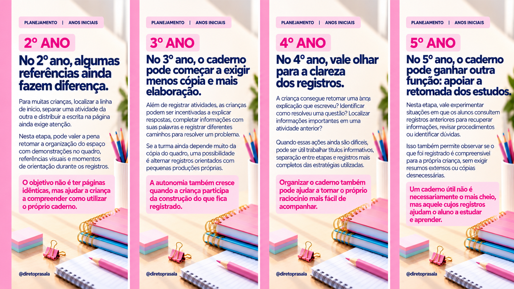 Organização do caderno do 2º ao 5º ano: como orientar
