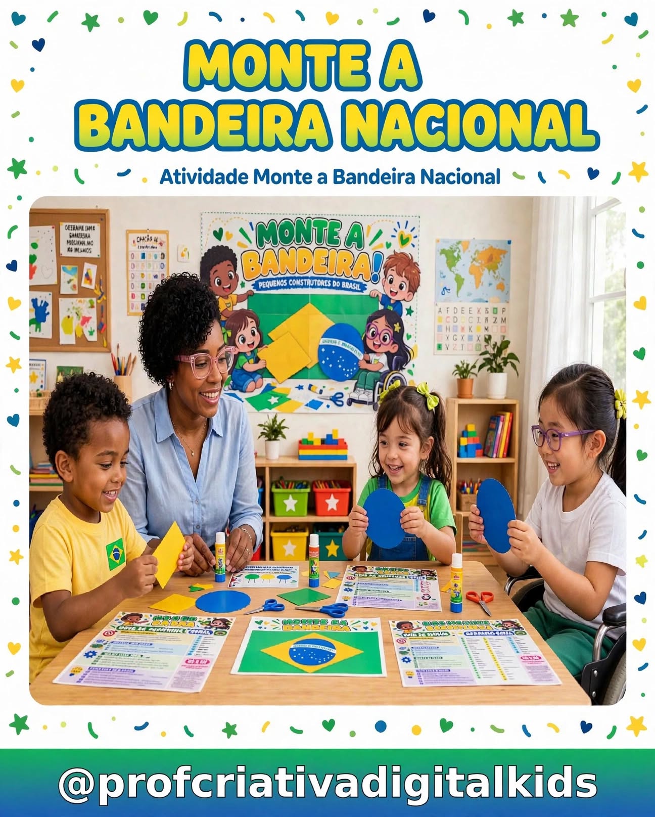 Monte a Bandeira Nacional: Atividade Lúdica