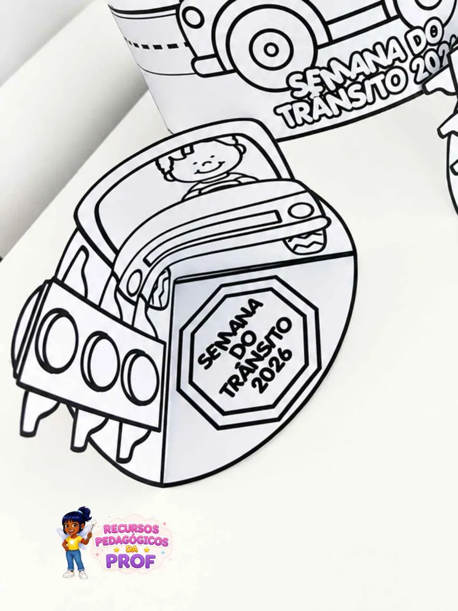 Atividades Interativas para Colorir Semana do Trânsito — amostra 3: Atividades Interativas para Colorir foi desenvolvido…