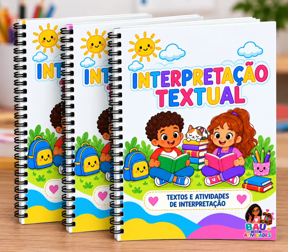 Apostila de Interpretação Textual – Textos e Atividades para Alfabetização — amostra 1: Apostila de interpretação textual…