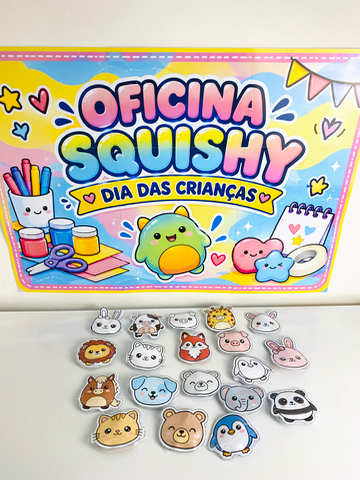 🧸✨*Oficina Squishy — DIA DAS CRIANÇAS! — capa do material