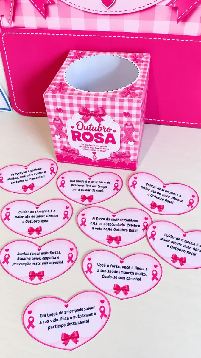 🎀 KIT OUTUBRO ROSA – CUIDAR É UM ATO DE AMOR — amostra 2: Um material especial para trabalhar o Outubro Rosa, promovendo…