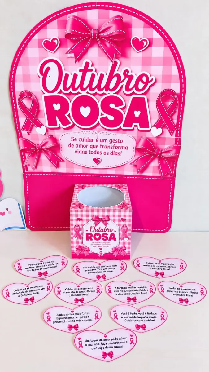 🎀 KIT OUTUBRO ROSA – CUIDAR É UM ATO DE AMOR — Atividades para Todas as séries: Um material especial para trabalhar o…
