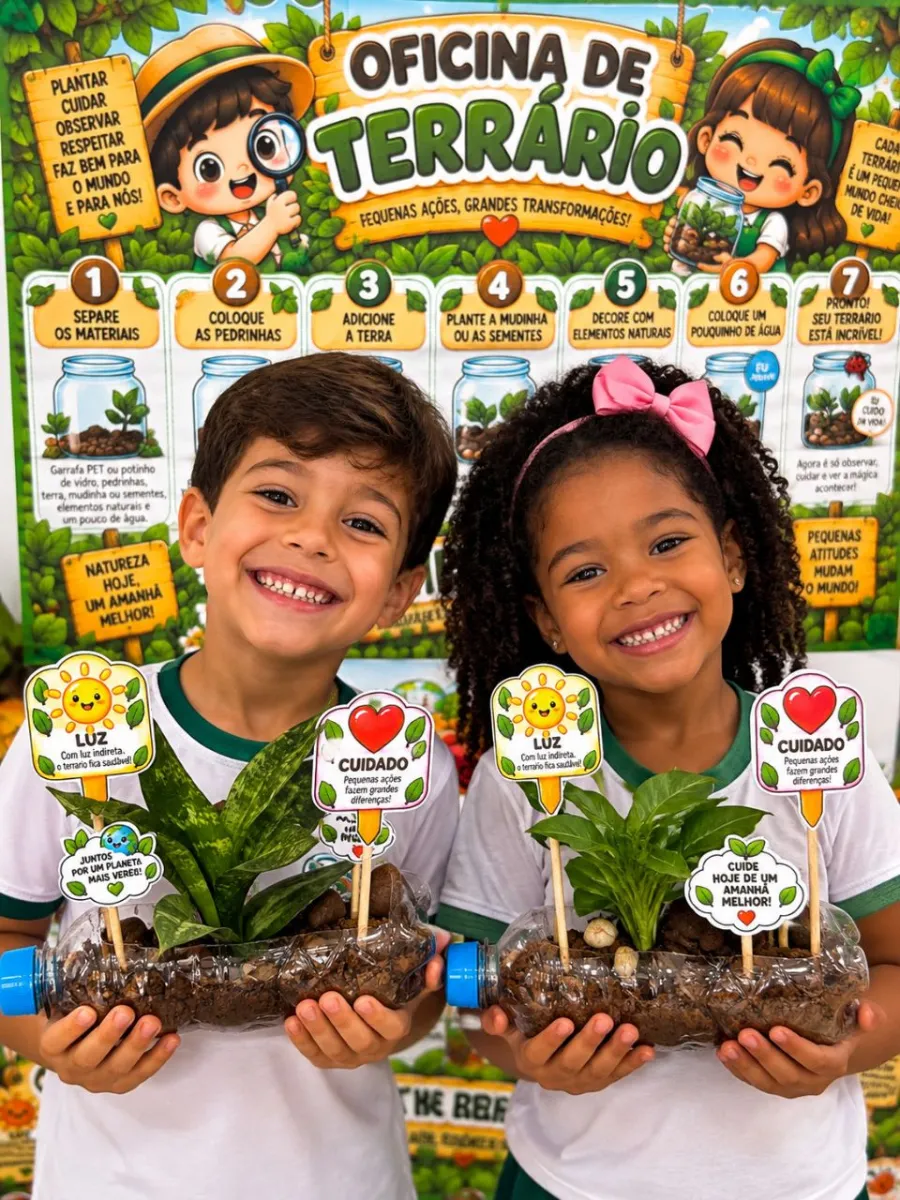 Super Kit Meu Terrário — amostra 3: O KIT OFICINA DE TERRÁRIO transforma o contato com a natureza em uma experiência de…