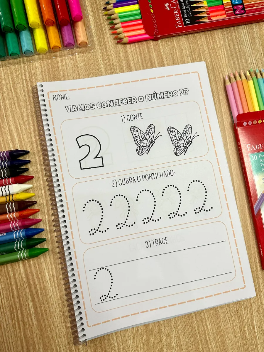 Quero Aprender os Numerais – Atividades de Matemática para Educação Infantil — amostra 2: 👩🏫 Indicado para