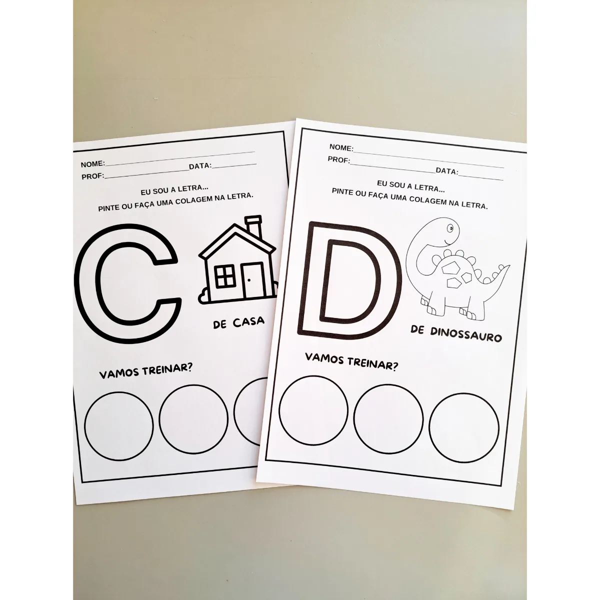 Atividade das Letras do Alfabeto para Educação Infantil – Vogais e Consoantes — amostra 3: 🎯 Ideal para trabalhar