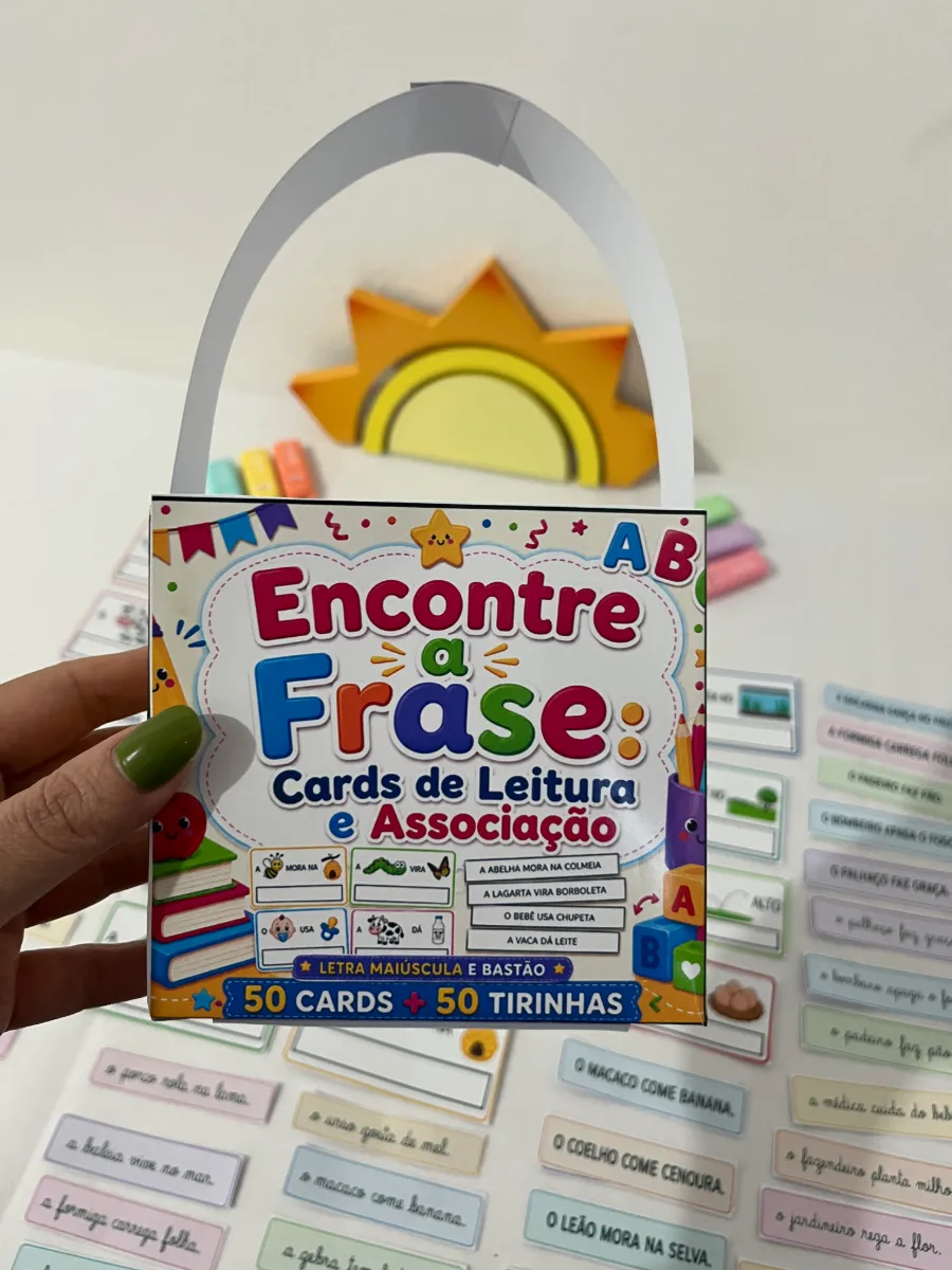 Encontre a Frase em PDF | Cards de Leitura e Alfabetização — amostra 5: Recurso lúdico "Encontre a Frase" em PDF