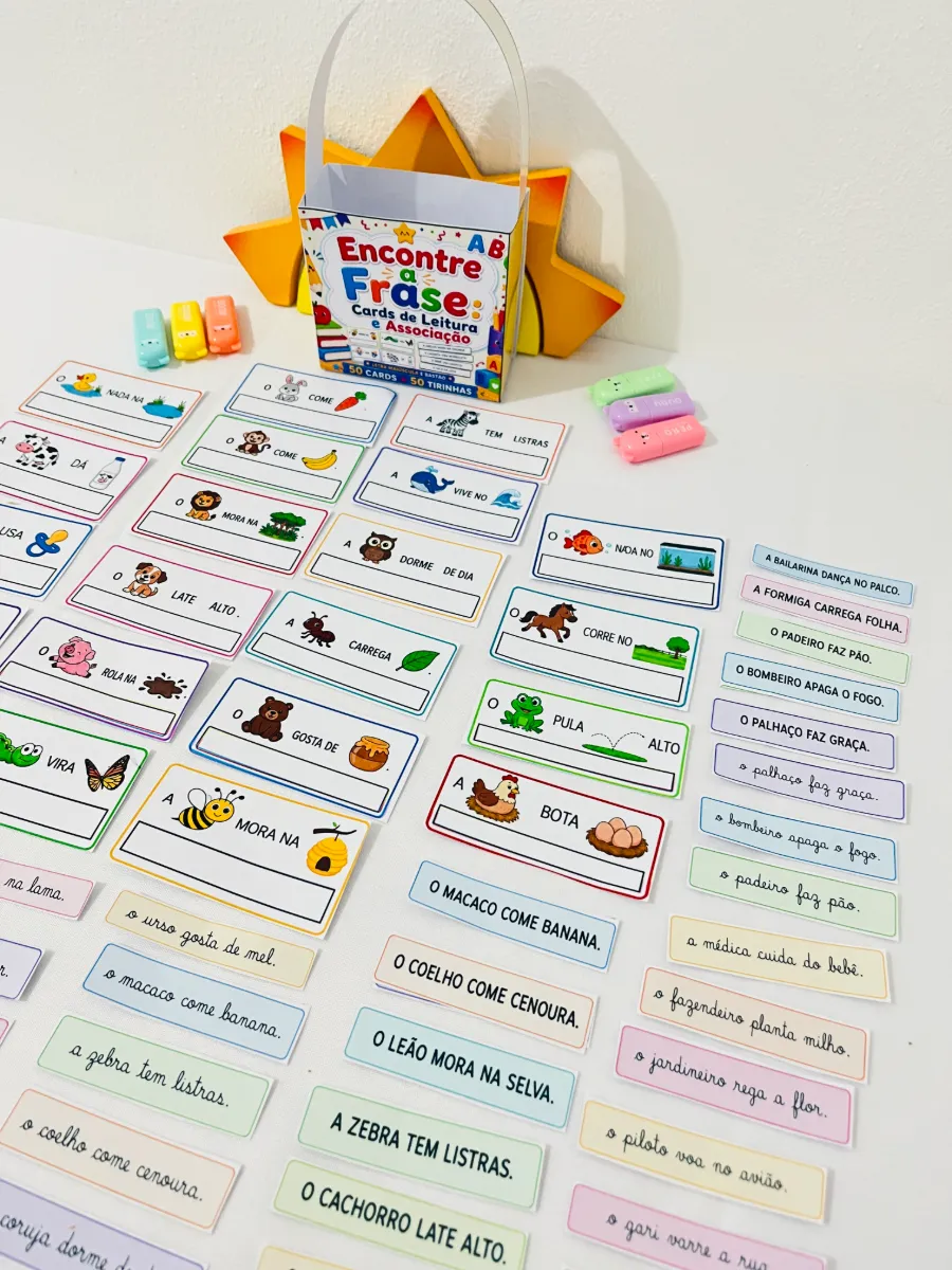 Encontre a Frase em PDF | Cards de Leitura e Alfabetização — amostra 3: 🧠 Habilidades e BNCC: