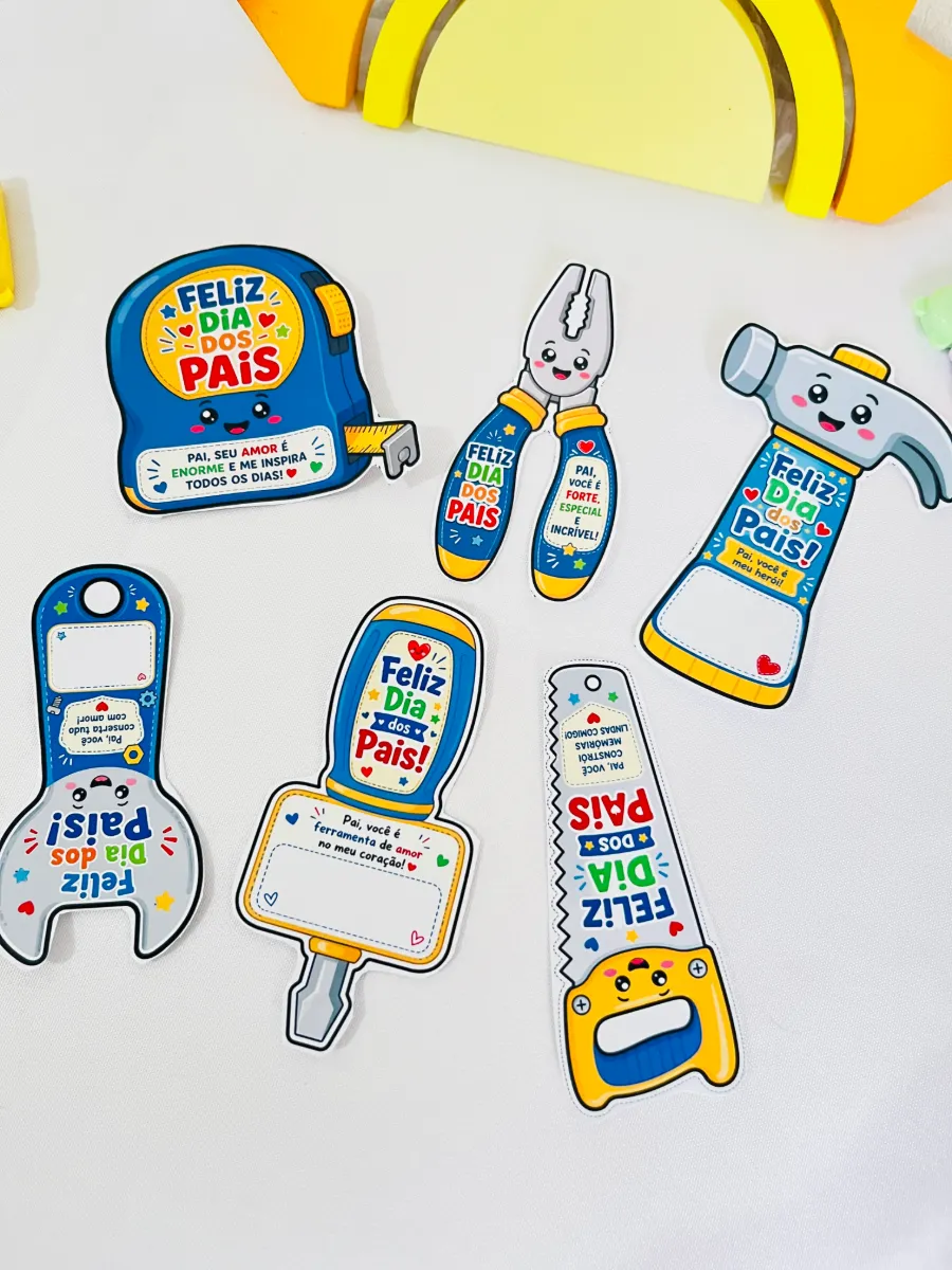 Kit Cartão Ferramentas Dia dos Pais em PDF — Atividades para Educação Infantil: Lembrancinha criativa "Kit Cartão…