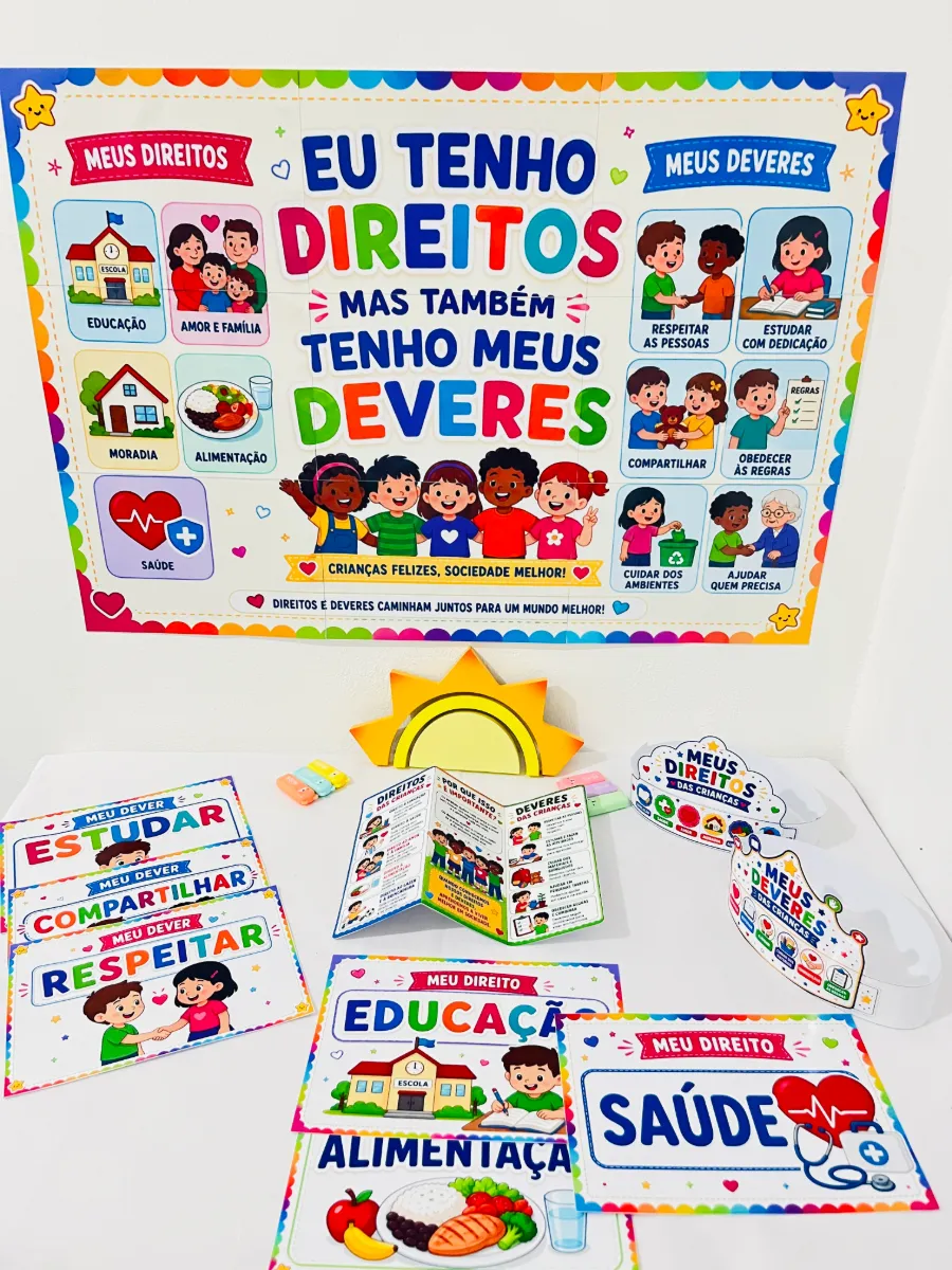 Kit Direitos e Deveres das Crianças em PDF — Atividades para Educação Infantil: Kit Direitos e Deveres das Crianças em PDF