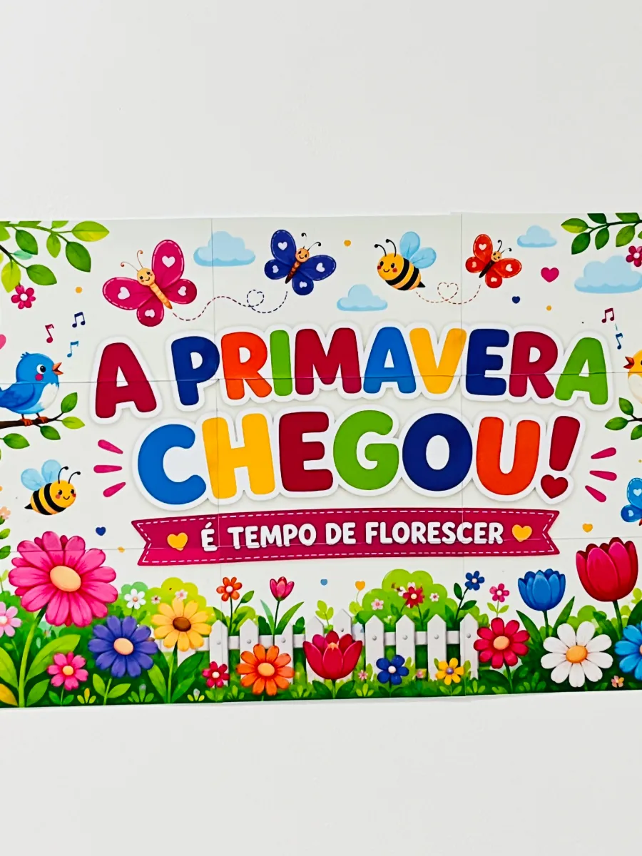 Kit Primavera para Imprimir | Painel e Atividade Escolar — amostra 2: 📦 Conteúdo do Material