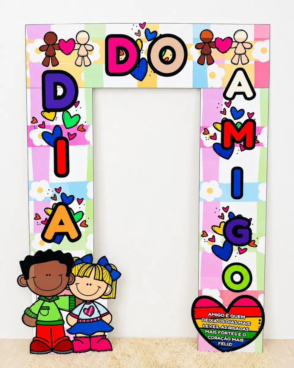 Painel Dia do Amigo PDF | Decoração Escolar — amostra 1: 🎯 Objetivo Pedagógico: