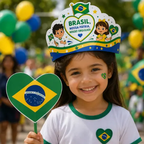 Semana da Pátria: Atividades Lúdicas sobre o Brasil para Educação Infantil e Anos Iniciais — capa do material