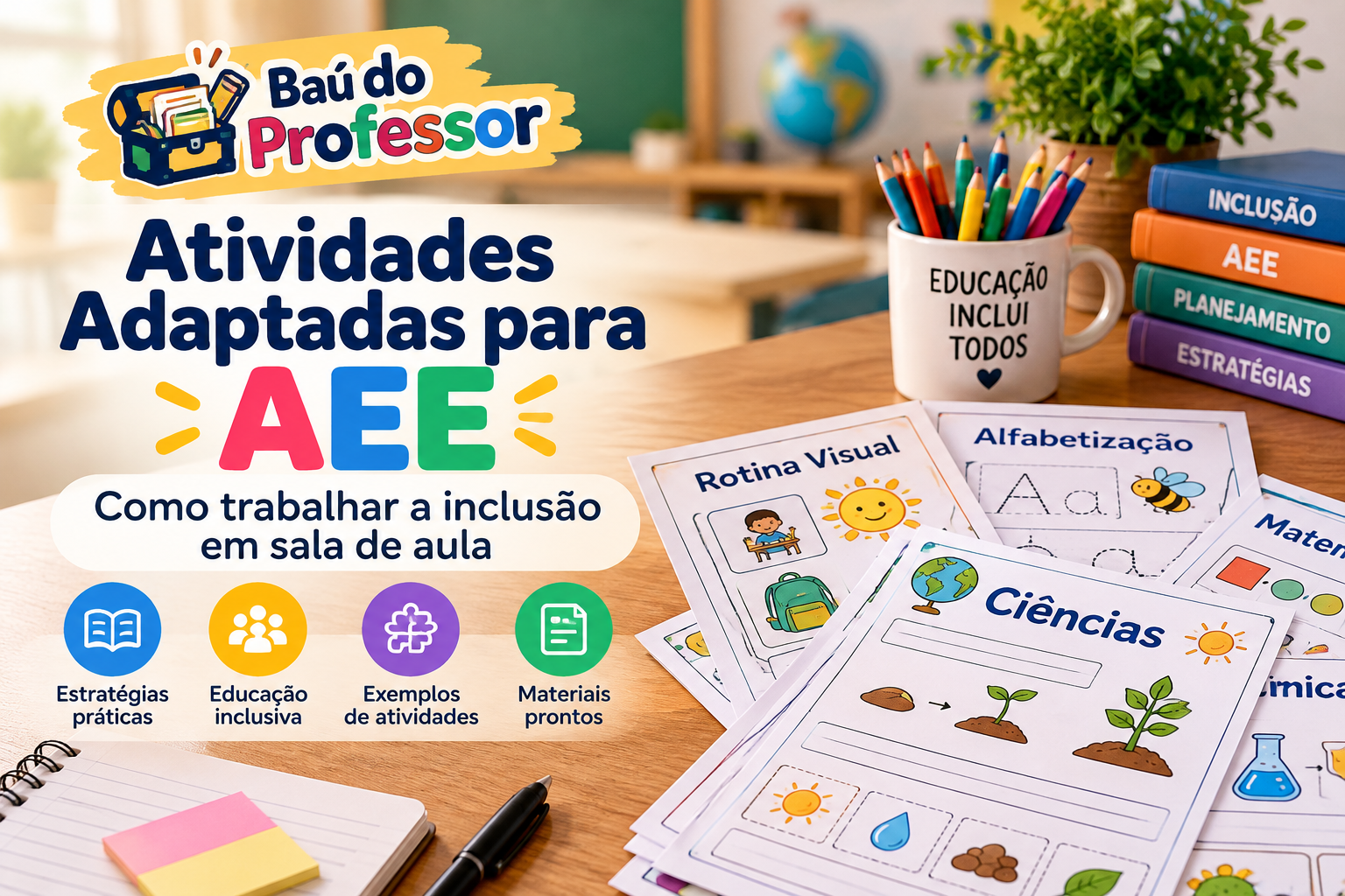 Atividades Adaptadas para AEE e Educação Inclusiva