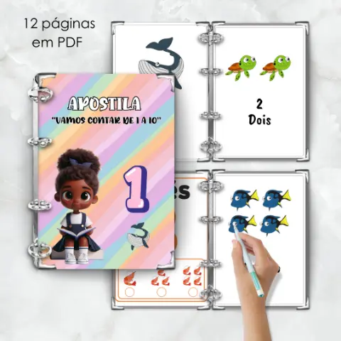 Atividade Vamos contar de 1 a 10 — capa do material