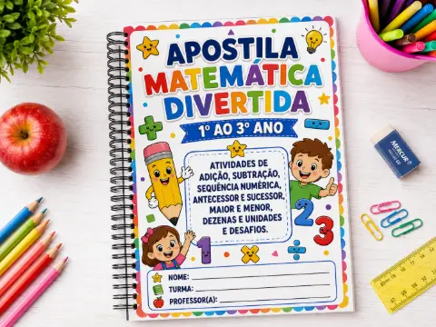 Apostila Matematica Divertida - 1 ao 3 Ano — capa do material