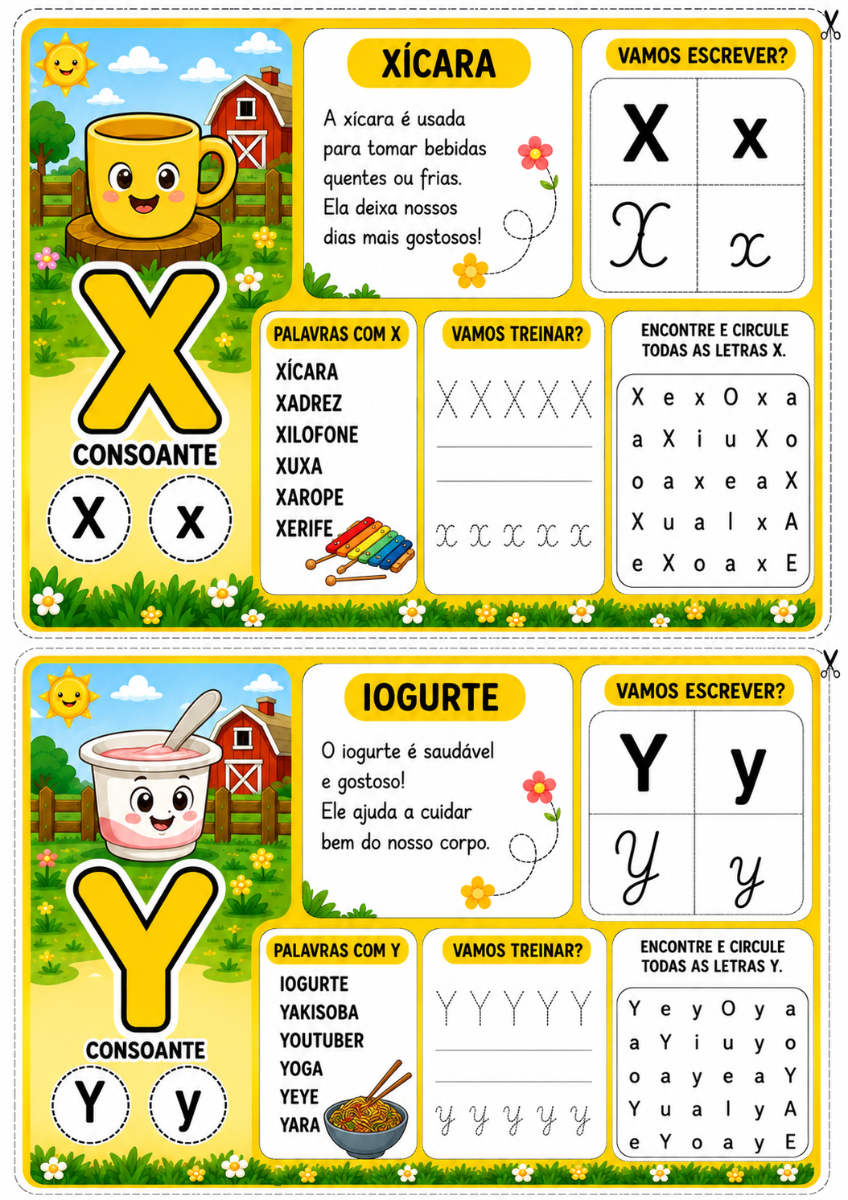 Atividade 1º ano | Alfabeto da Fazendinha – Ficha para Treinar Leitura — amostra 2: O Alfabeto da Fazendinha é um recurso…