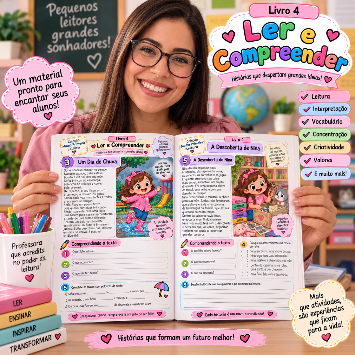 Atividade De LEITURA — CLUBE DA LEITURA — amostra 1: 💛 UMA JORNADA COMPLETA DE LEITURA