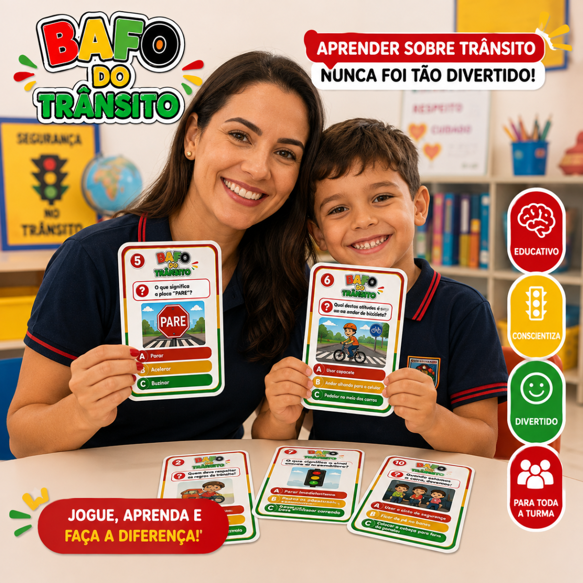 Atividade Dia do Trânsito | BAFO DO TRÂNSITO 🚦🛑 Aprender as regras de trânsito ficou muito mais divertido! — Atividades…