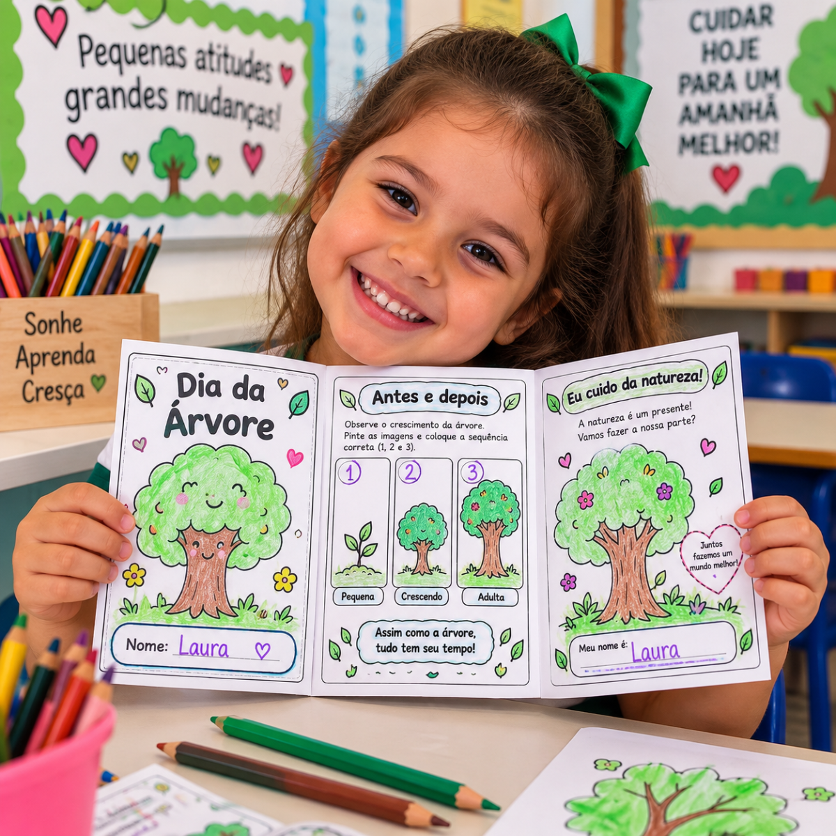Dia da Árvore Atividades de pinturas | Educação Infantil — amostra 1: Celebre o Dia da Árvore com um kit pedagógico…