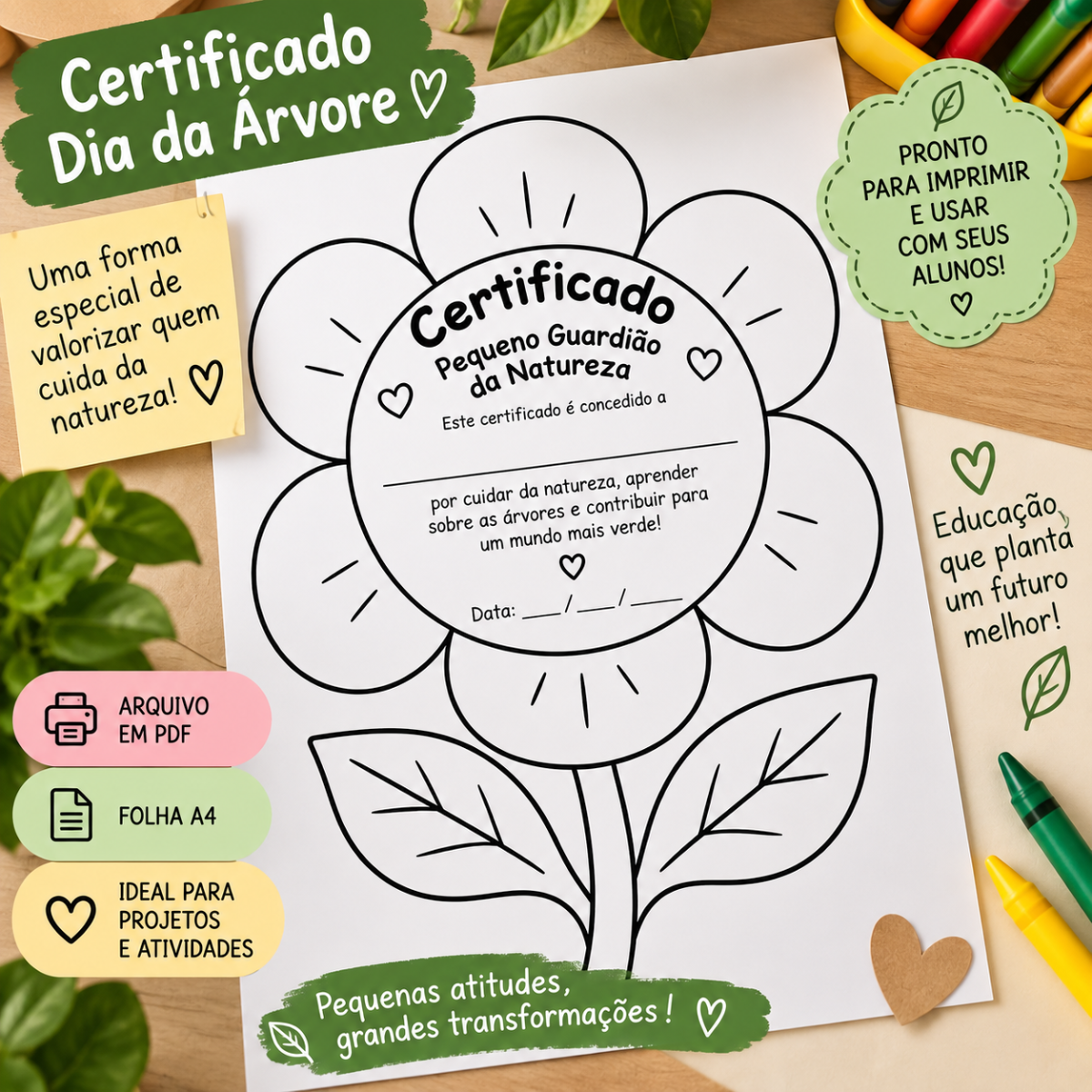 🌳 Dia da Árvore: Kit de Atividades Educativas para Imprimir | Educação Ambiental — amostra 1: Transforme o Dia da Árvore…
