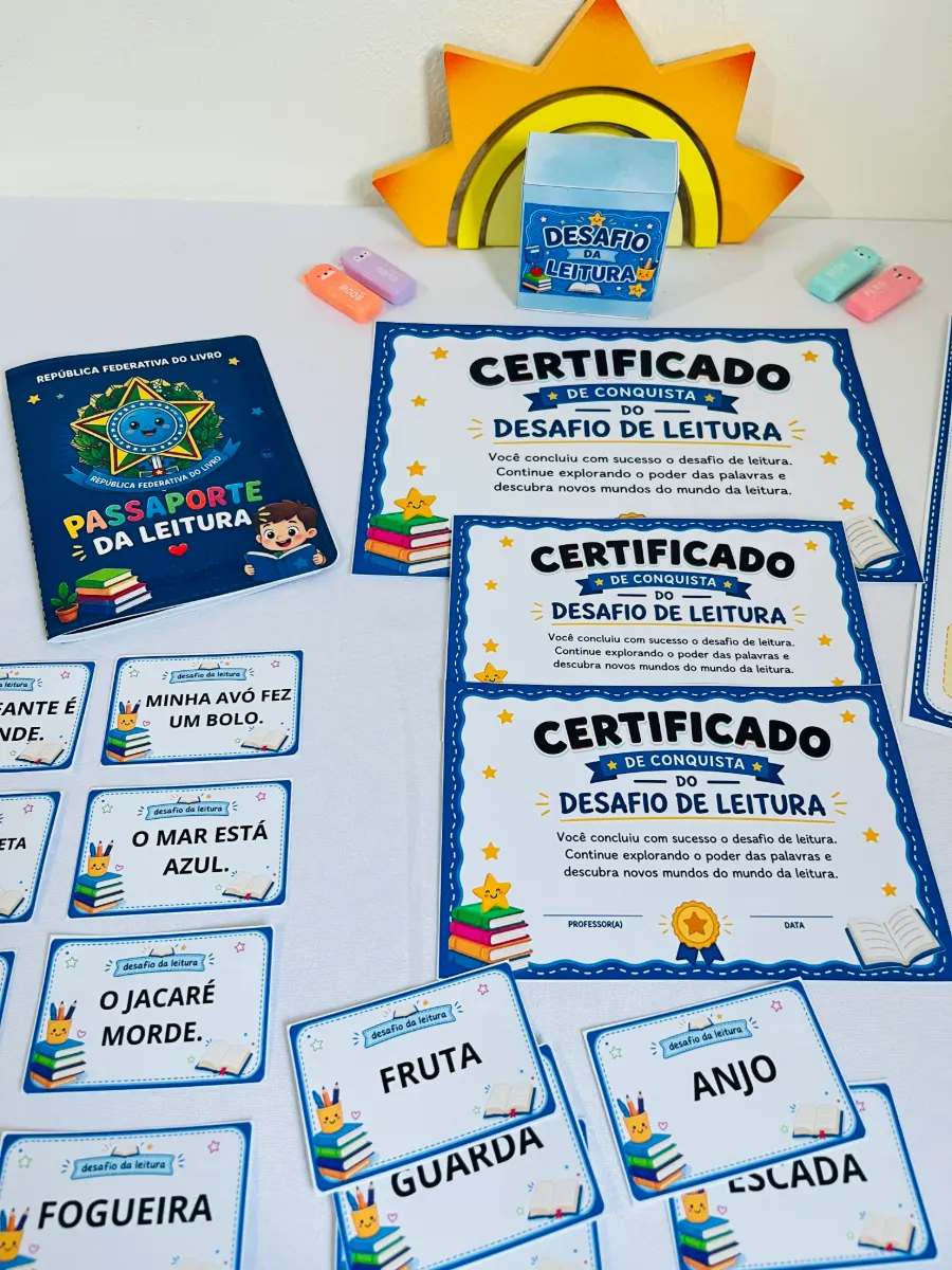Desafio da Leitura – Atividades de Leitura de Palavras e Frases para Alfabetização — Atividades para 2º ano: Transforme a…