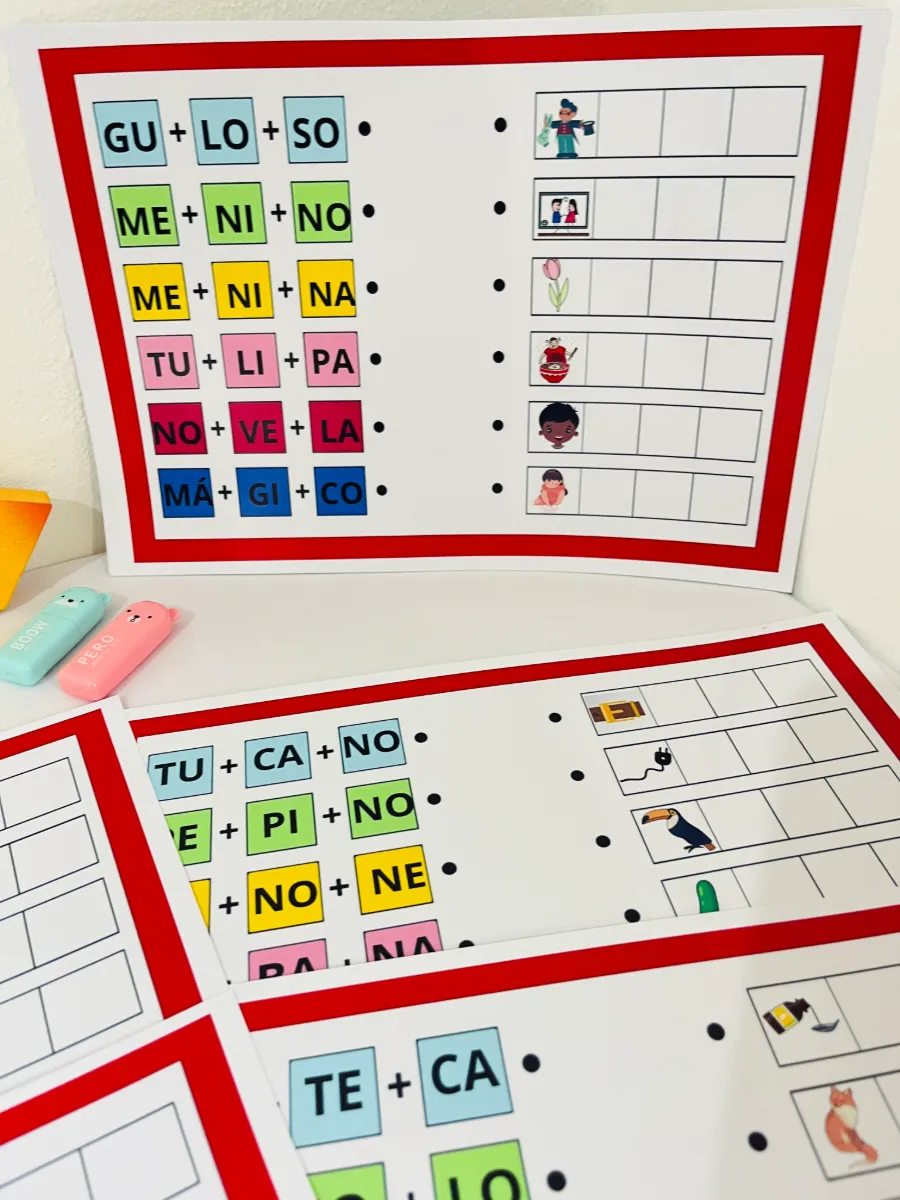 Desafio das Sílabas – Atividade de Alfabetização para Formar Palavras — Atividades para 2º ano: Uma atividade colorida e…