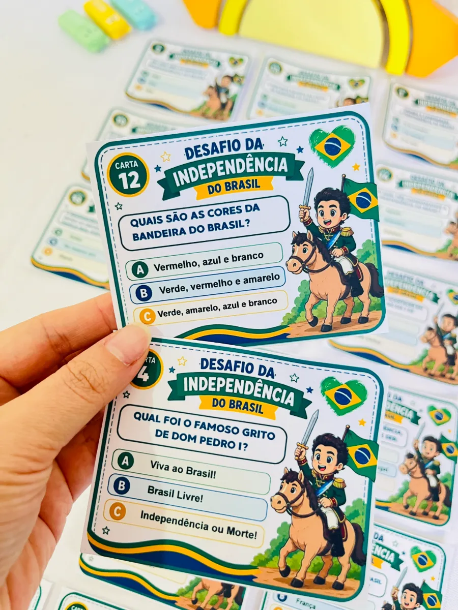 Desafio 7 de Setembro – Quiz de História sobre a Independência do Brasil — amostra 5: Uma maneira divertida de revisar a…