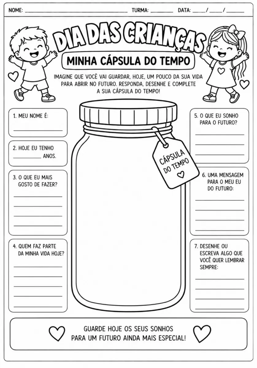 12 ATIVIDADES para o DIA DAS CRIANÇAS: kit pedagógico — amostra 6: 12 atividades para o dia das crianças, prontas para…
