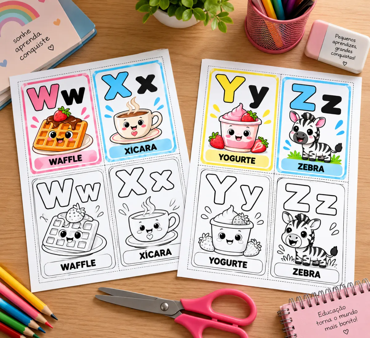 Atividade de Alfabetização: Alfabeto em CARDS — amostra 2: CARDS DO ALFABETO A A Z