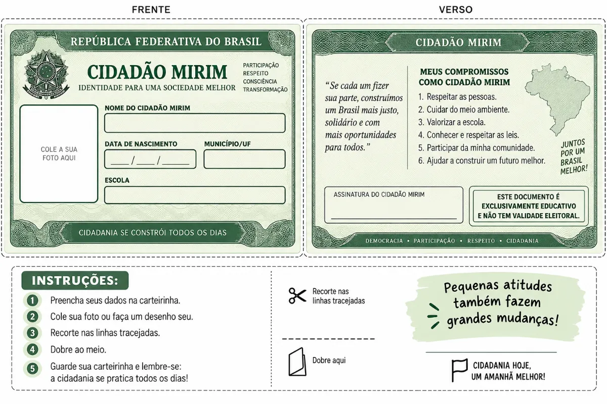 Eleições na Escola: Atividades de Cidadania e Votação! — amostra 1: Eleições na Escola – Atividades de Cidadania e Votação…