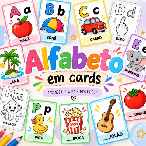 Atividade de Alfabetização: Alfabeto em CARDS — capa do material