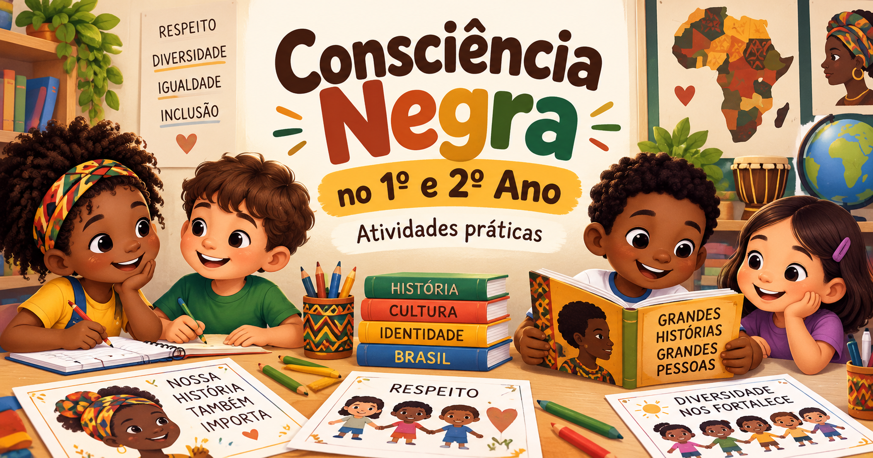 Atividades de Consciência Negra para o 1º e 2º ano