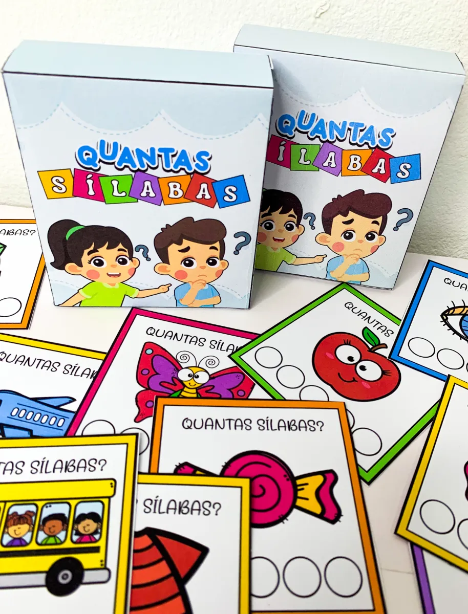 Atividade de Sílabas – Quantas Sílabas? | Consciência Silábica — amostra 6: Material pedagógico lúdico para trabalhar…