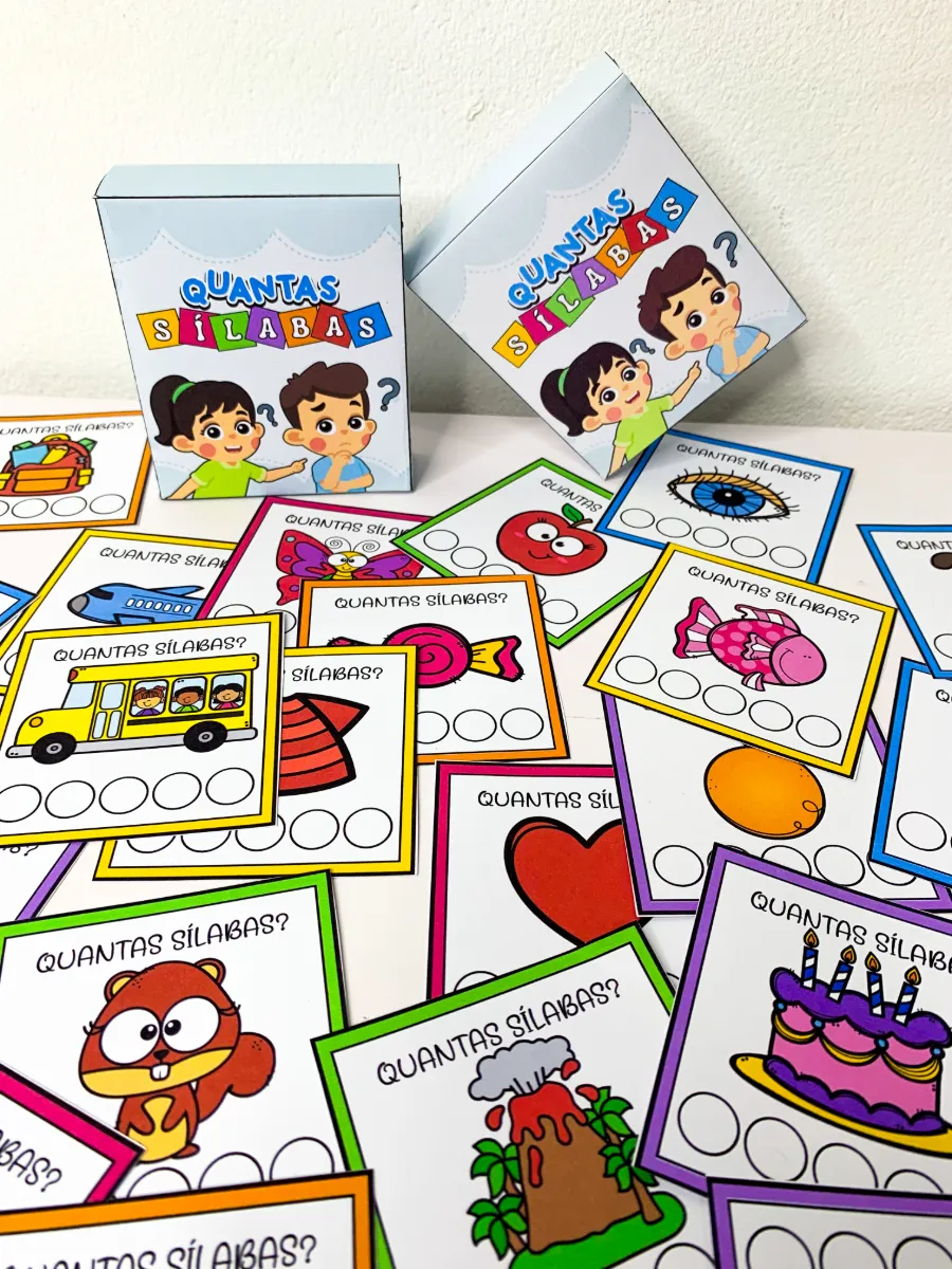 Atividade de Sílabas – Quantas Sílabas? | Consciência Silábica — Atividades para 3º ano: Material pedagógico lúdico para…
