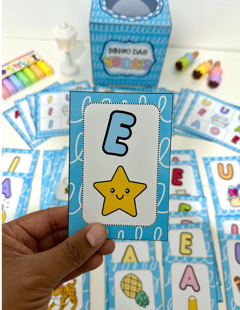 BINGO DAS VOGAIS | RECURSO PEDAGÓGICO — amostra 3: Um recurso lúdico e envolvente para trabalhar diversas habilidades com…