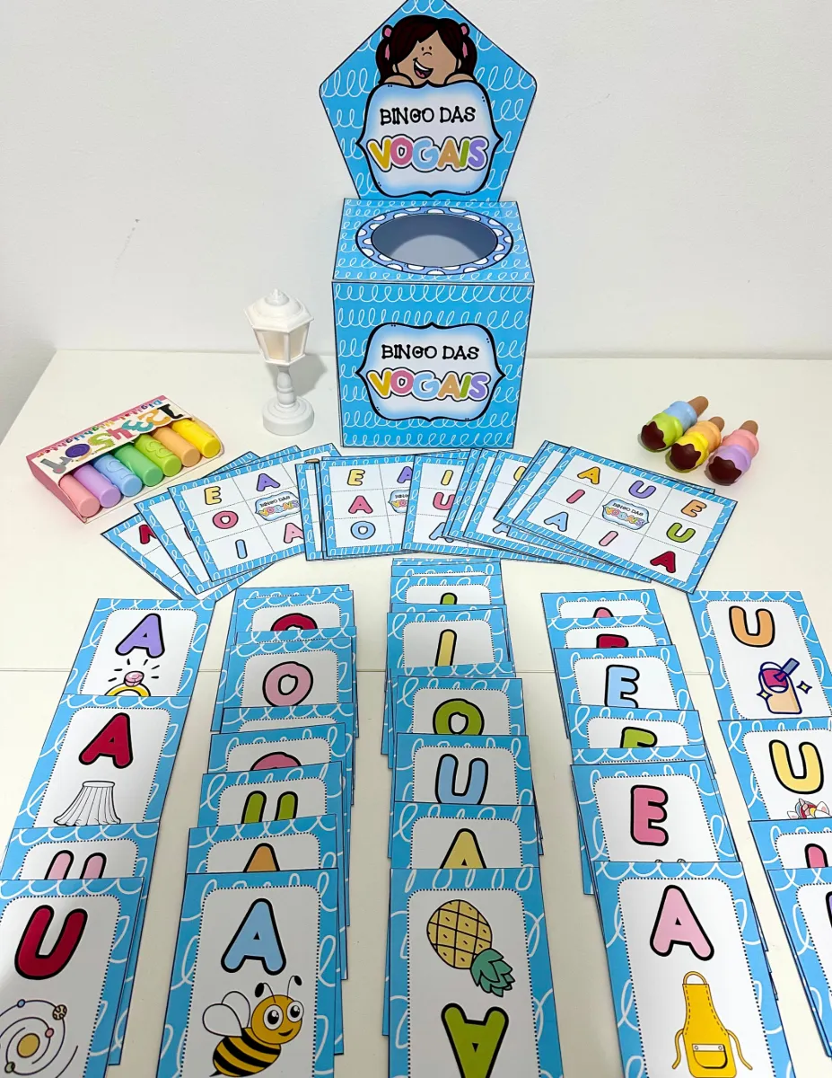 BINGO DAS VOGAIS | RECURSO PEDAGÓGICO — amostra 6: Um recurso lúdico e envolvente para trabalhar diversas habilidades com…