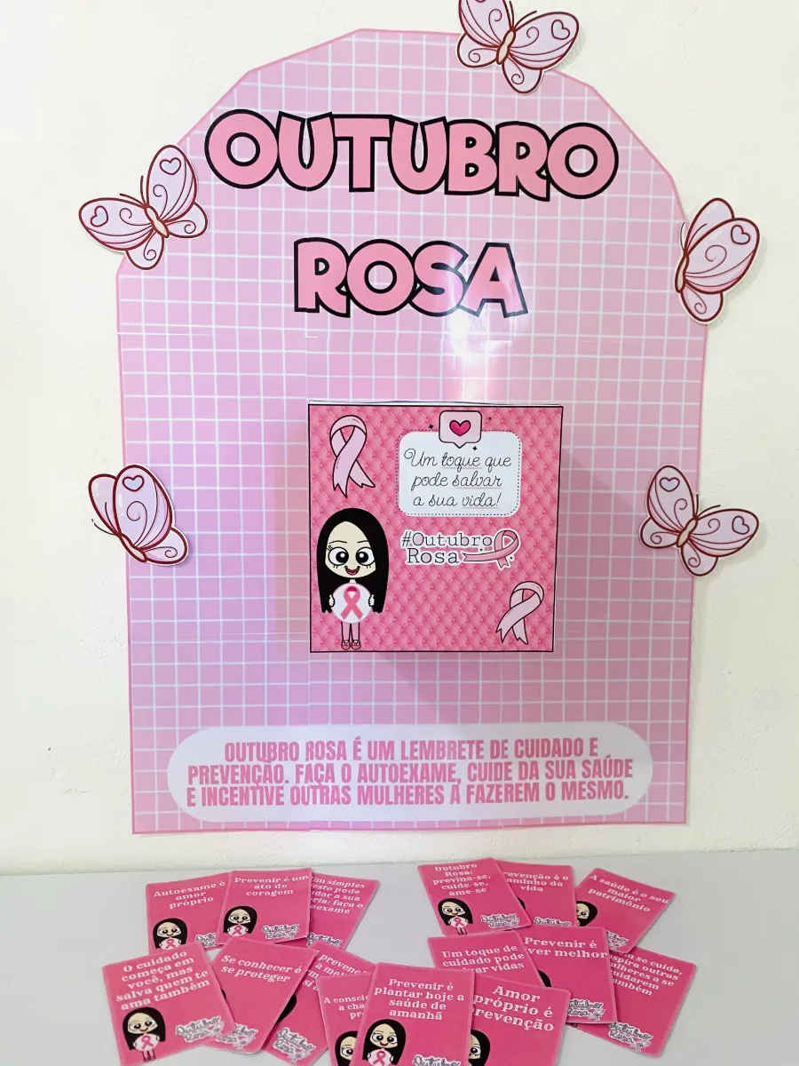 Caixa Outubro Rosa – Painel de Conscientização — Atividades para Educação Infantil: Material pedagógico para trabalhar o…