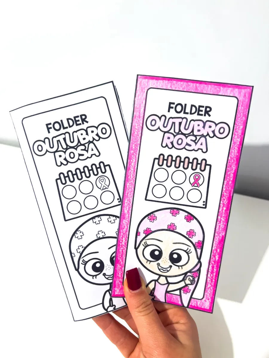 Folder Informativo Outubro Rosa — amostra 5: Ideal para professores e escolas