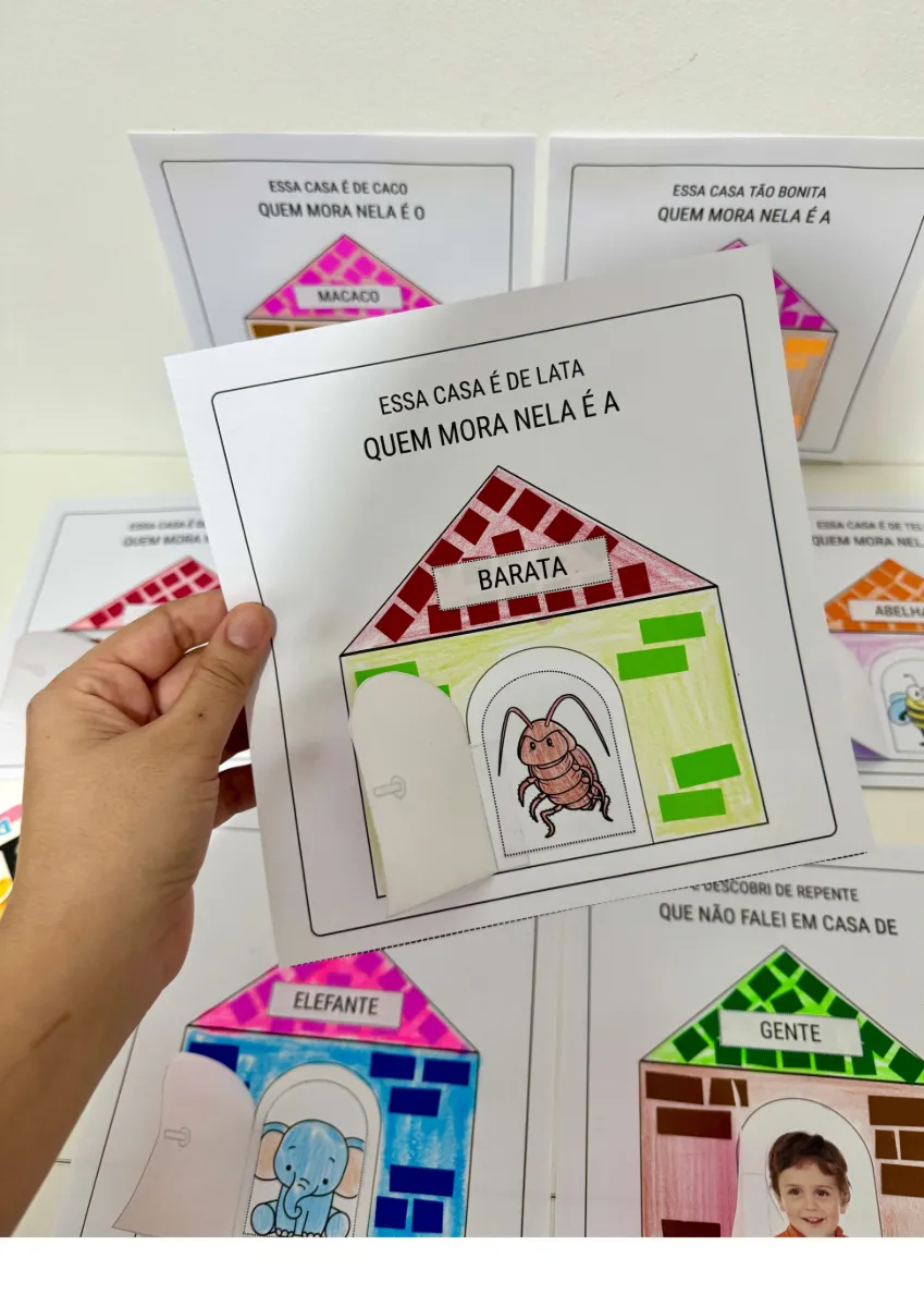 KIT DE ATIVIDADES INTERATIVAS | A CASA E O SEU DONO — amostra 2: Um kit lúdico e educativo com 7 páginas de atividades para…