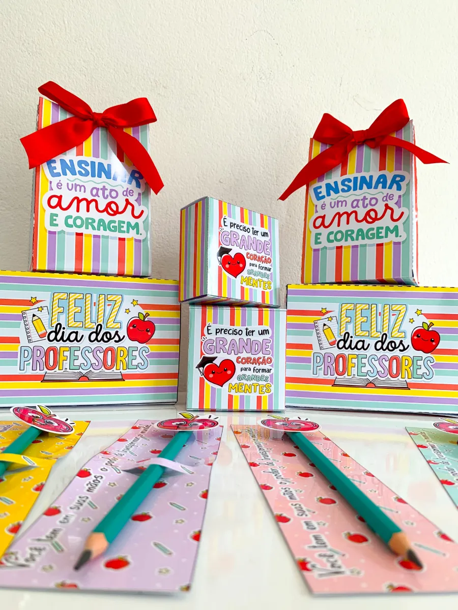Kit de lembrancinhas para o dia dos professores — Atividades para Todas as séries: Um material lindo e completo, com 5…
