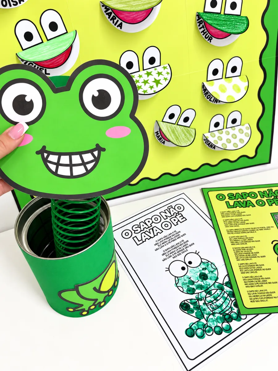 Kit O Sapo Não Lava o Pé – Atividades de Musicalização Infantil — amostra 6: Ideal para trabalhar música infantil,…