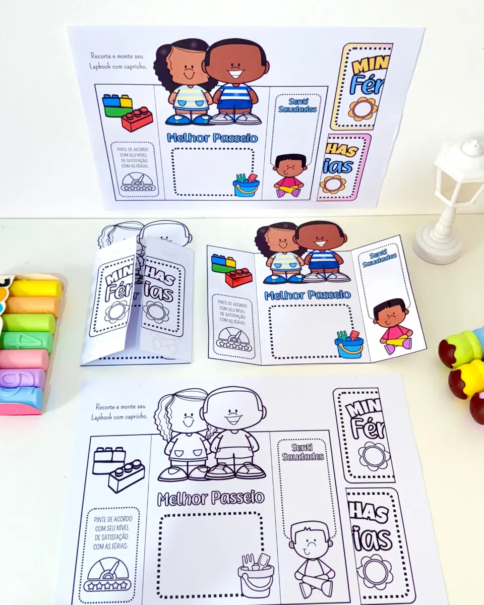 Lapbook Minhas Férias – Atividade para Educação Infantil — Atividades para Todas as séries: Um recurso pedagógico…