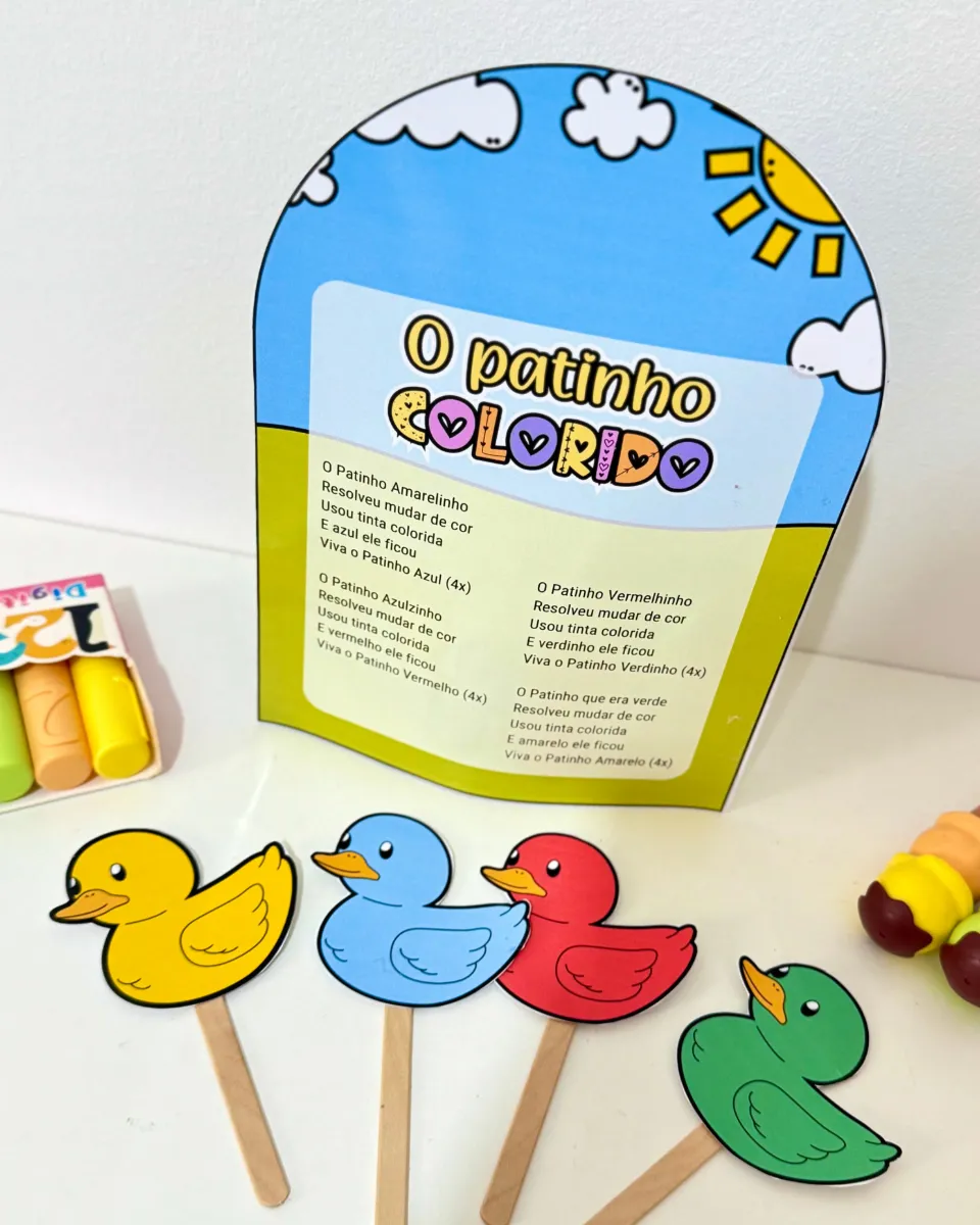 Luva Musical O Patinho Colorido | Educação Infantil — amostra 2: A Luva Musical O Patinho Colorido é um recurso lúdico para…