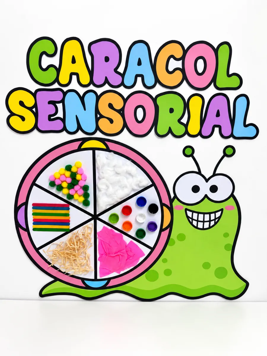 Painel Caracol Sensorial | Atividade de Texturas na Educação Infantil — Atividades para Educação Infantil: O Painel Caracol…