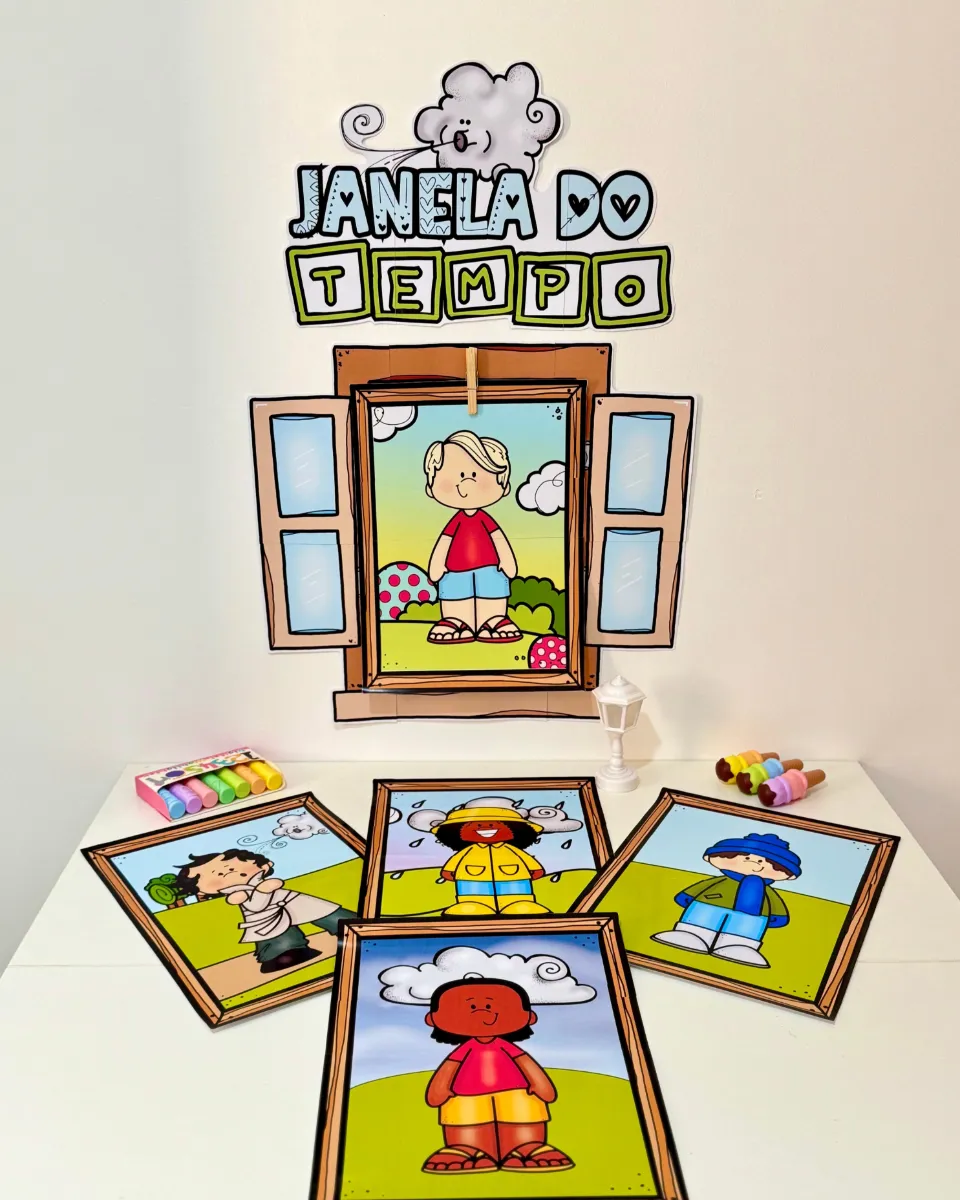 Painel Janela do Tempo para Educação Infantil | Rotina Escolar — amostra 1: O Painel Janela do Tempo é um recurso lúdico…